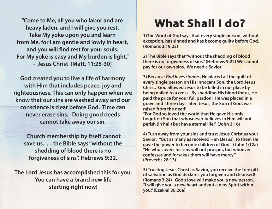 Gospel Tract - Are You Tired? - 100 Pack