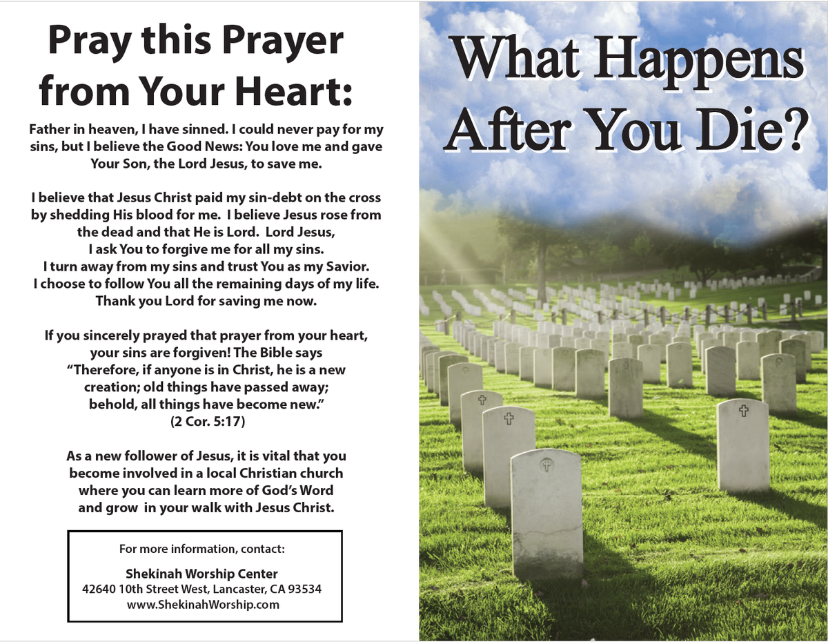 Gospel Tract - What Happens After You Die? - 100 Pack